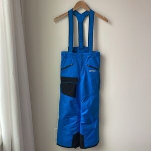 NWT Nevica Vail Junior Snow Pants w/Suspenders Waterproof Adjustable Size 10
